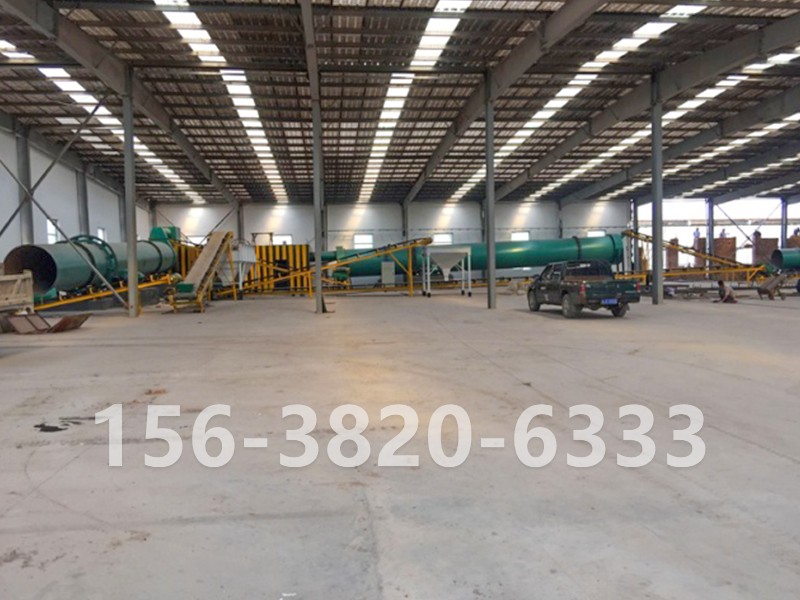 轉鼓造粒機生產現(xiàn)場